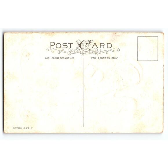 Vintage Santa Claus Stecher Christmas Postcard with Lantern and Toys 314F - Picture 2 of 2